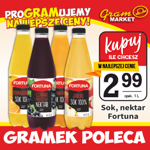 sok, nektar Fortuna 1 L