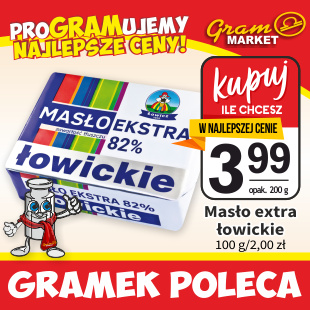 masło ekstra łowickie